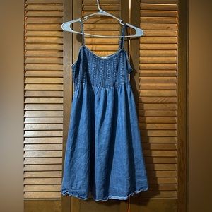 a loves a denim dress